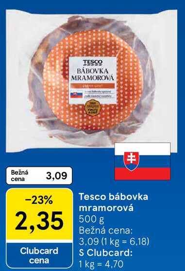 Tesco bábovka mramorová, 500 g