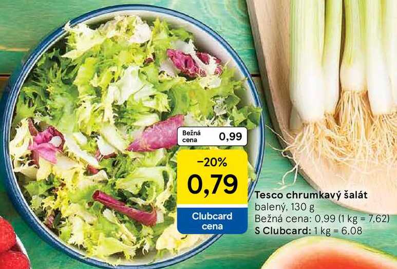 Tesco chrumkavý šalát, 130 g 