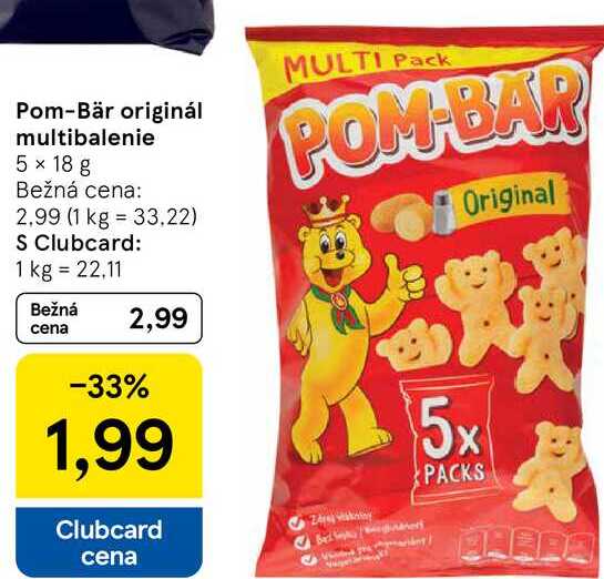 Pom-Bär originál multibalenie, 5x 18 g 