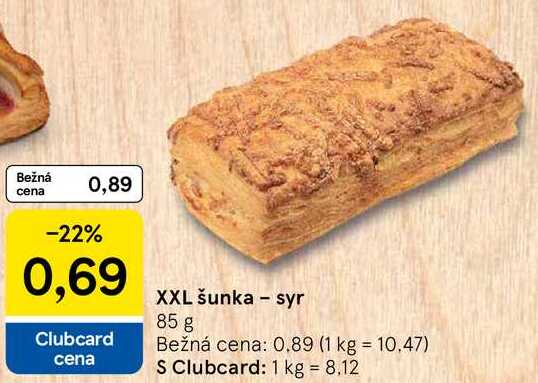 XXL šunka - syr, 85 g 