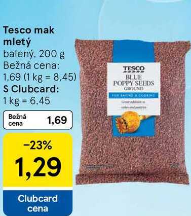 Tesco mak mletý, 200 g 
