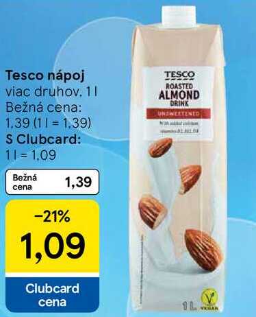 Tesco nápoj, 1 l