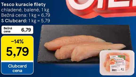 Tesco kuracie filety, 1 kg