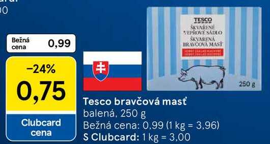 Tesco bravčová masť, 250 g
