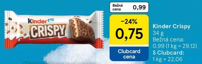 Kinder Crispy, 34 g