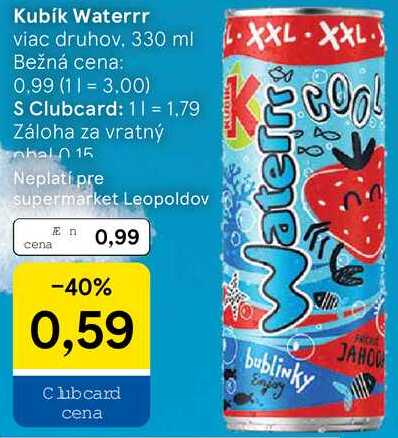 Kubík Waterrr, 330 ml 