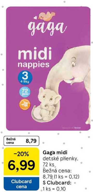 Gaga midi, 72ks 