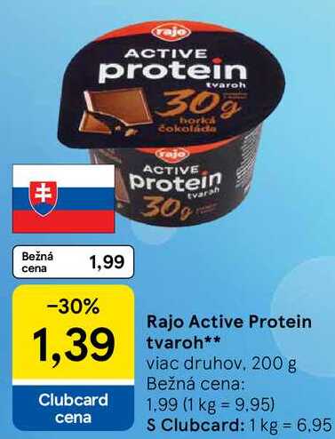 Rajo Active Protein tvaroh, 200 g