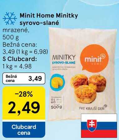 Minit Home Minitky syrovo-slané, 500 g