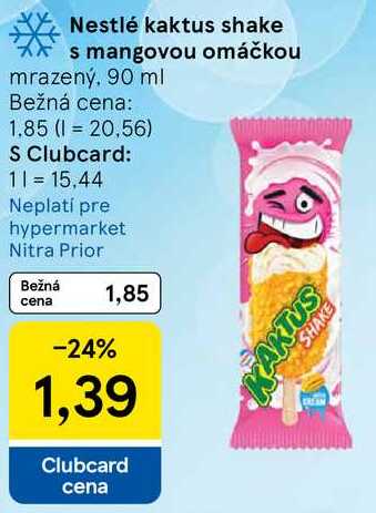 Nestlé kaktus shake s mangovou omáčkou, 90 ml
