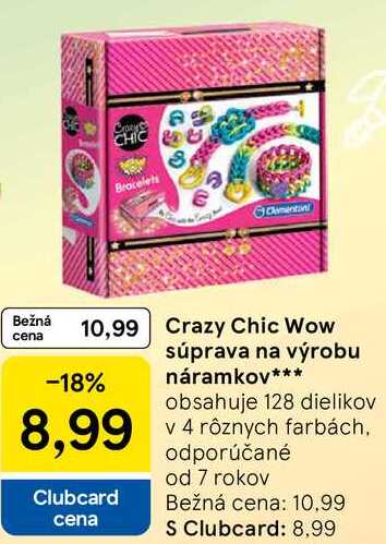 Crazy Chic Wow súprava na výrobu náramkov