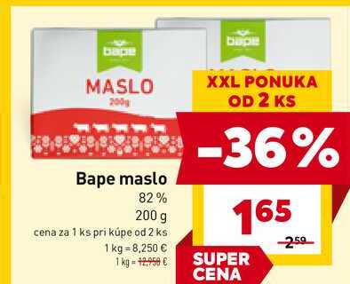 Bape maslo 82% 200 g