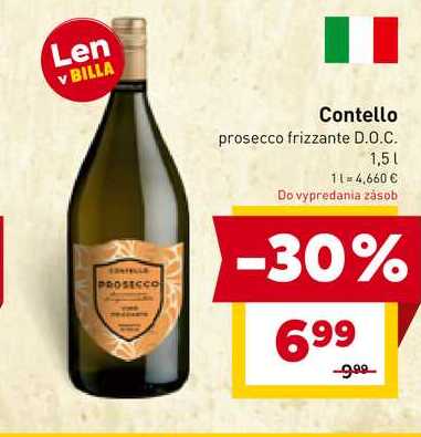 Contello prosecco frizzante D.O.C. 1,5l