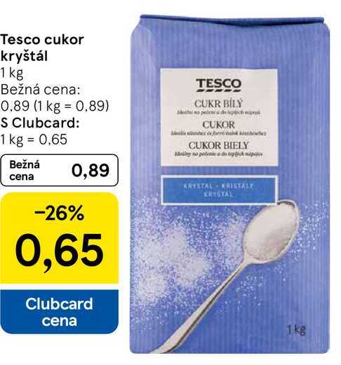 Tesco cukor kryštál, 1 kg