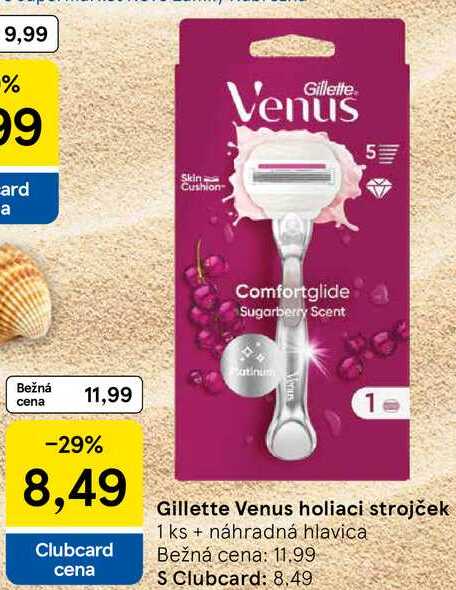 Gillette Venus holiaci strojček, 1 ks + náhradná hlavica 