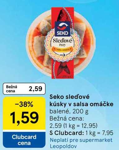 Seko sleďové kúsky v salsa omáčke, 200 g 