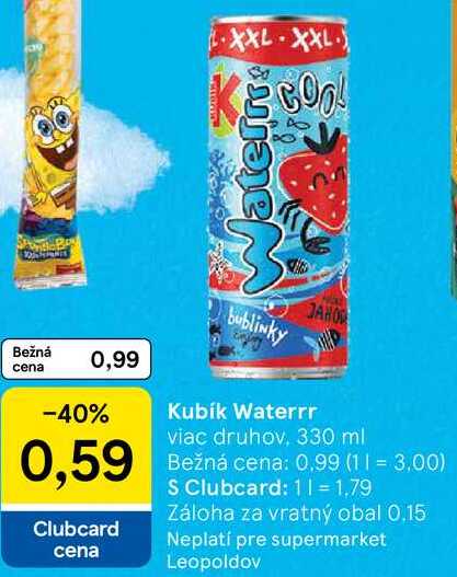 Kubík Waterrr, 330 ml 