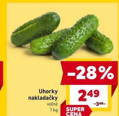 Uhorky nakladačky voľné 1kg