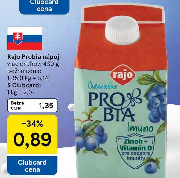 Rajo Probia nápoj, 430 g 