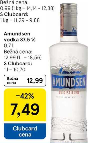 Amundsen vodka 37,5 %, 0,7 l