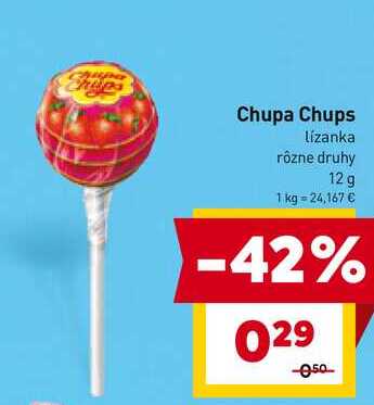 Chupa Chups Lízanka rôzne druhy 12 g 