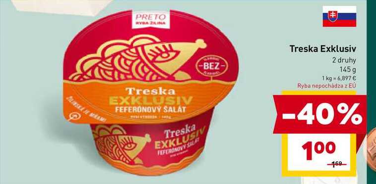 Treska Exklusiv 2 druhy 145g 
