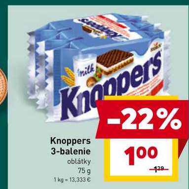 Storck Knoppers Oblátky 3x25 g