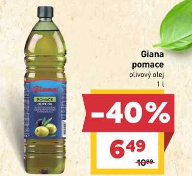 Giana pomace olivový olej 1l