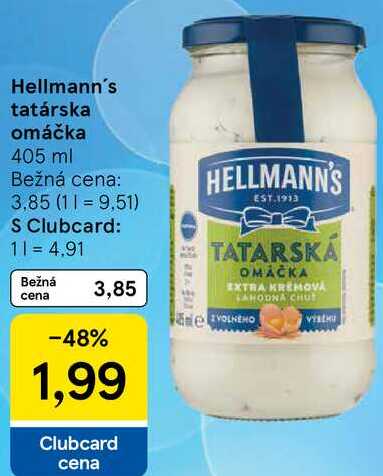 Hellmann's tatárska omáčka, 405 ml