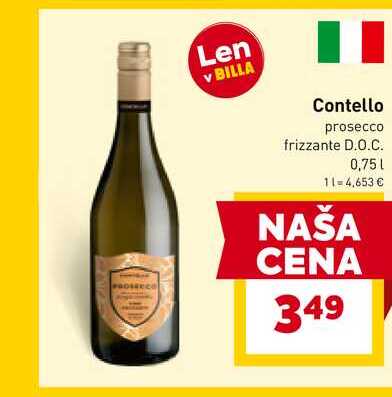 Contello prosecco frizzante D.O.C. 0,75l