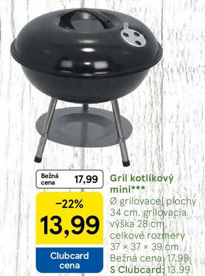 Gril kotlíkový mini
