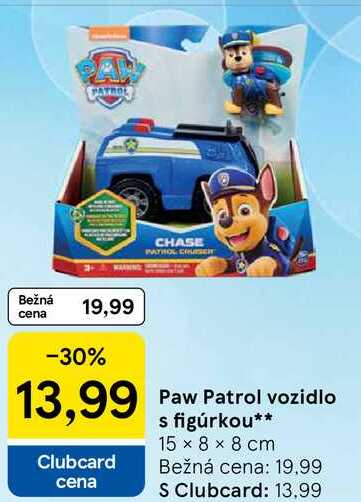 Paw Patrol vozidlo s figúrkou