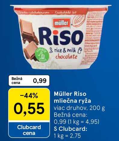 Müller Riso mliečna ryža, 200 g