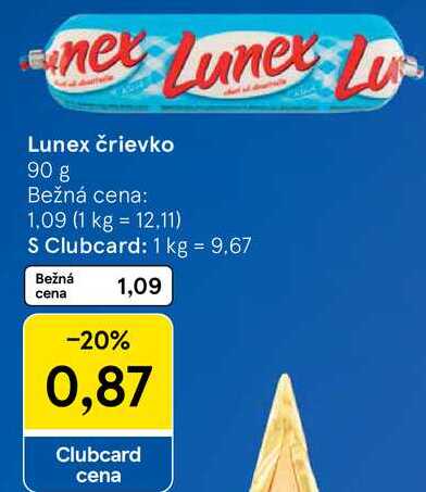 Lunex črievko, 90 g