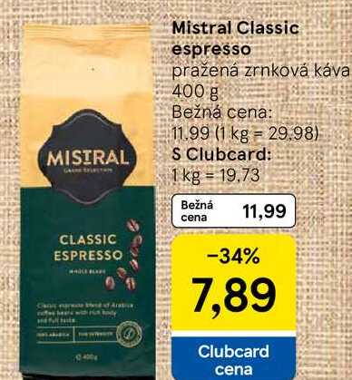 Mistral Classic espresso, 400 g 
