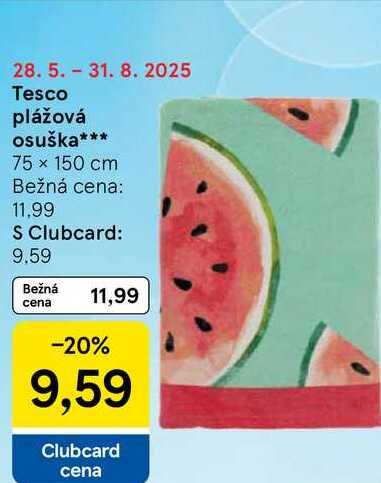Tesco plážová osuška