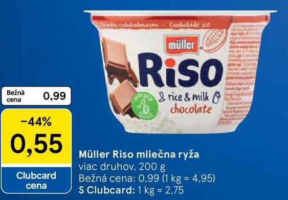 Müller Riso mliečna ryža, 200 g 