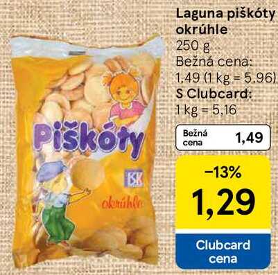 Laguna piškóty okrúhle, 250 g