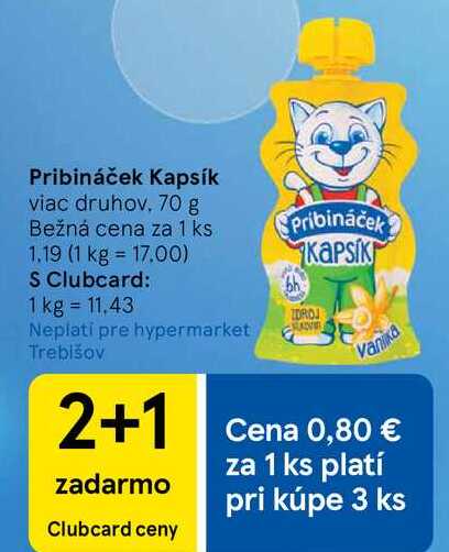 Pribináček Kapsík, 70 g 