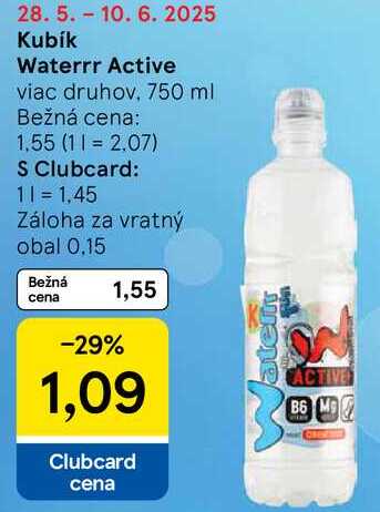 Kubík Waterrr Active, 750 ml 