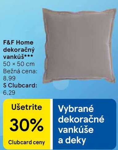 F&F Home dekoračný vankúš
