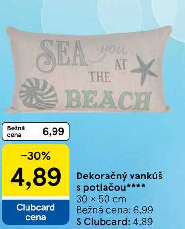 Dekoračný vankúš s potlačou