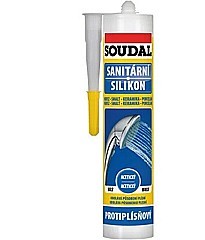 SOUDAL SANITÁRNY SILIKÓN BIELY
