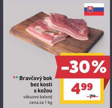 Bravčový bok bez kosti s kožou 1kg