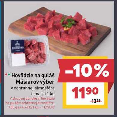 Hovädzie na guláš 1 kg 