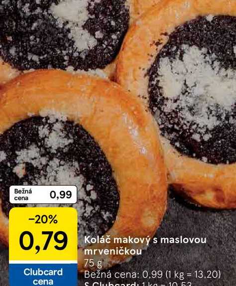 Koláč makový s maslovou mrveničkou 75 g 