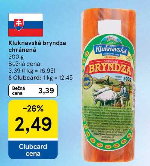 Kluknavská bryndza chránená 200 g 