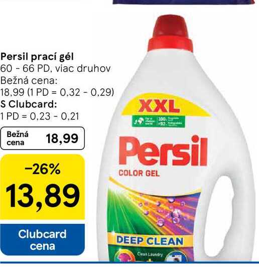 Persil prací gél 60 - 66 PD, viac druhov