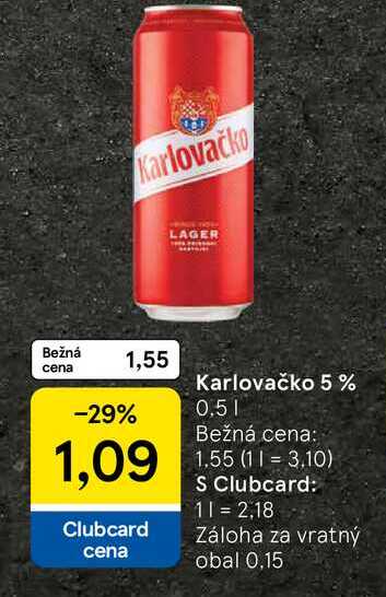 Karlovačko 5% 0.5l