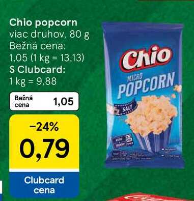 Chio popcorn viac druhov, 80 g